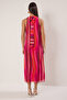Pembe Soyut Düz Kesim Maxi Dokuma Elbise TWOSS25EL00408 - 4