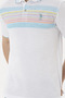 US POLO ASSNMEN'S REGULAR FIT WOVEN PATTERNED POLO NECK WHITE T-SHIRT - 3