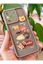 Reno 5 Lite Case Designed with Patterned Camera Protection Teddy Bear Coffee Color Soft Silicone Cover - 5