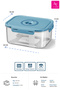 Vacuum Product Storage Container Suitable for Seoul Food Contact, 2500 Ml, Set of 4 - 3