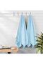 100% Cotton Light Blue Bath Towel - Beach Towel 70 * 140 cm - 3