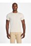 Ss Emb Pima Crew Men's Beige T-Shirt M4Gp39K7Hd0-G1V7 - 4