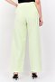 Women Regular Fit High Waist Corduroy Pants, Lime Green - 4