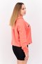 Women Sportswear Fit Long Sleeve Outdoor Sweatshirt, Coral - 4