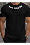 Los Angeles Printed Men's Creative Top, Comfortable Short Sleeve T-Shirt, Men's Clothing for Summer