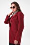 Burgundy Double Button Blazer Jacket - 4