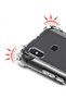 Mi A2 Lite Case Ultra Protected Transparent Anti Shock Case + Glass Screen Protector - 3