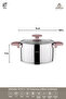 Enio 8 Piece Stainless Steel Cookware Set Rose Gold Eni-8620 - 3