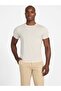 Ss Emb Pima Crew Men's Beige T-Shirt M4Gp39K7Hd0-G1V7