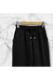 Double Pocket Elastic Skinny Leg Trousers with Lace Detail