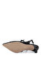 Women's Leather & Textile Black High Heels - 4