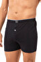 Özkan 0041 3-Pack Men's 100% Cotton Ribbed Classic Comfortable Cut Towel Waist Single Jersey Combed Cotton Boxer - 4
