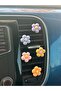 Big Size 6Pcs Floral Car Air Conditioner Ornament with Plug-In Sticker - Big Size 2.8 cm -1.1 Inch