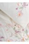3D Embroidered Double Satin Duvet Cover Set Zephy Ecru - 3