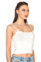 Özkan 27434 Women's Viscose Camisole Flexible Comfortable Adjustable Rope Strap Crop Tank Top Bustier - 4
