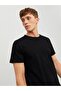12182498   Wide Ripped Crew Neck Men's T-Shirt Black - 4