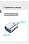 محول OTG من USB A 3.1 إلى Type C سريع جداً، علبة معدنية USB C لا تسخن - 4