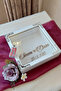 إطار ذاكرة عميق LED مقاس 25 × 25 سم - إطار ذاكرة عميق 6 سم صندوق وردي أبيض-حديث (فضي) - 3