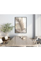 Hari̇kabi̇rev | Soft |   Cream Leaf Model | Framed Tempered Glass Table Single Vertical