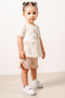 Baby Kids Crew Neck Cotton with Shorts Comfortable 2-Piece Set Trend Fashion Bottom Top Set