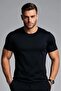 Manftx Slim Fit Lycra Crew Neck Men's Basic Tshirt
