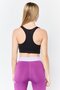Women Sportswear Fit Padded Training Tank Top, Black - 4