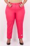 Women Regular Fit Embroidered Tapered Pants, Pink