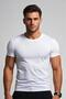 Manftx Slim Fit Lycra Crew Neck Men's Basic Tshirt
