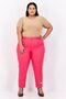Women Regular Fit Embroidered Tapered Pants, Pink - 4