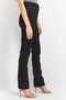 Women Skinny Fit High Waist Jeans, Black - 2