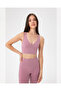 Organic Cotton Pink Halter Bustier - Low-Cut Cross Strap - 4