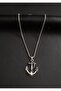 Premium Men's Necklace with Seaman's Anchor Figure - 2