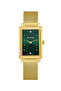 LC08076.170 Women Analog Display Watch & Stainless Steel Strap Gold