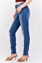 Women Super Skinny Fit Stretchable Rip Denim, Blue - 2