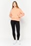 Women Sportswear Fit Long Sleeve Training Sweatshirt, Peach - 2