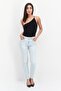 Women Regular Fit Floral Print Stretchable Denim Jeans, Blue - 4