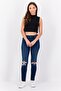 Women Regular Fit Rip Stretchable Denim Jeans, Blue - 4