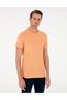 Orange Slim Fit Crew Neck Basic T-Shirt 50280967-Vr186 - 3