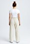 Women's Wide Leg Linen Trousers - 3