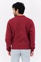 Men Sportswear Fit Long Sleeve Outdoor Sweatshirts, Maroon - 3