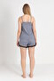 Wednesday Smoked Thin Strap Shorts Pajama Set - 4