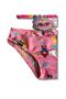 Pink Color Elastic Swimsuit with Baby Girl Figure - 5
