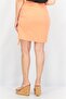 Women Ruched Tie Detailed Mini Skirt, Orange - 2