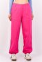 Women Regular Fit Brand Logo Jogger Pants, Dark Pink
