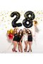 Balon Flippy, cifra 2, 80 cm, Negru - 2