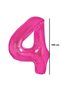 Balon, Flippy, Cifra, Model 4, 100 cm, , Roz - 2