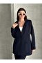 Single Button Navy Blue Double Suit