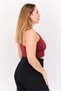 Women Sportswear Fit Sleeveless Non Padded Training Sport Bra, Brown - 3