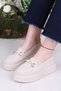 346101   Knitwear Buckle Detailed Thick Sole Comfortable Loafer Women's Shoes - 3
