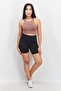 Women Plain Pull On Basic Shorts, Black - 4